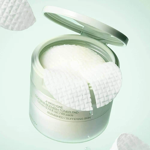 Celimax Ji Woo Gae Cica BHA Blemish Toner Pad 60 pcs