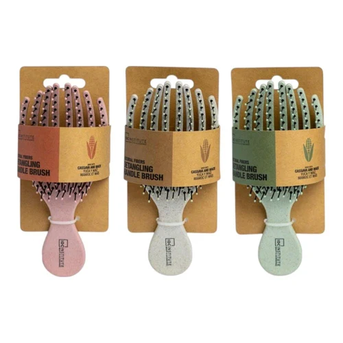 IDC Institute Natural Fiber Detangling Handle Brush