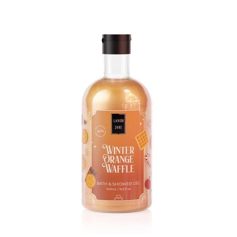 Lavish Care Winter Orange Waffle Bag Christmas Set 3