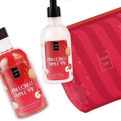 Lavish Care Holly Jolly Apple Pie Bag Christmas Set