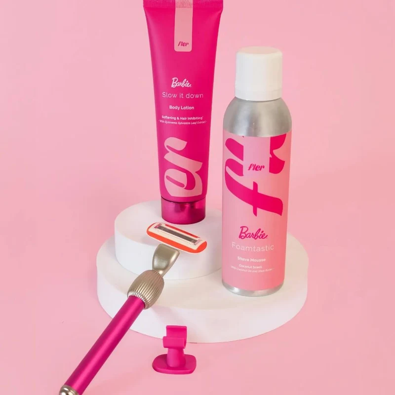 Fler The Razor Gift Set Pink Barbie 3
