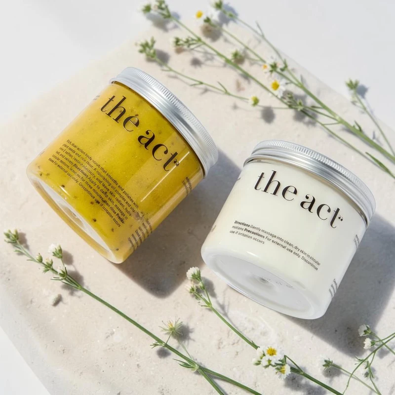 The Act Set Body Butter Exfoliating sea salt & body balm Mango 2