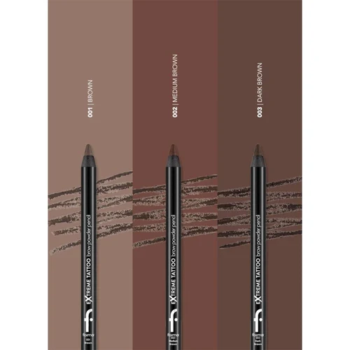 Flormar Extreme Tattoo Brow Powder Pencil  - 002 Medium Brown