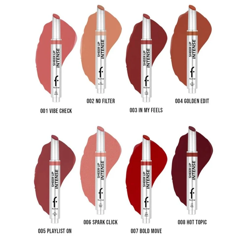 Flormar Sheer Up Intense Creamy Gel Lipstick 002 No Filter 3