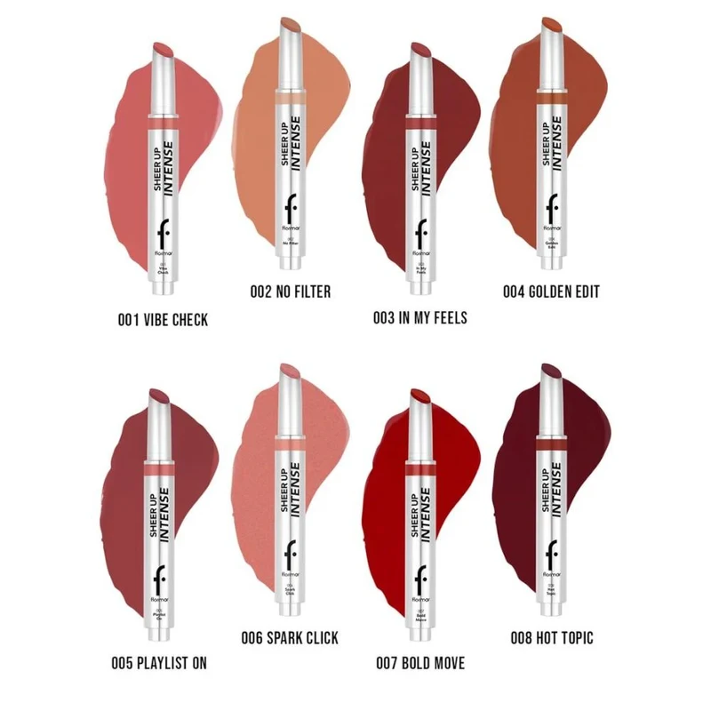 Flormar Sheer Up Intense Creamy Gel Lipstick 007 Bold Move 3