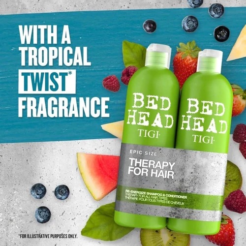 Tigi Bed Head Urban Antidotes Re-Energize Shampoo & Conditioner Tween Duo 2x750ml