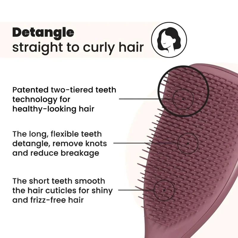 Tangle Teezer The Ultimate Detangler Large Pink Velvet 4
